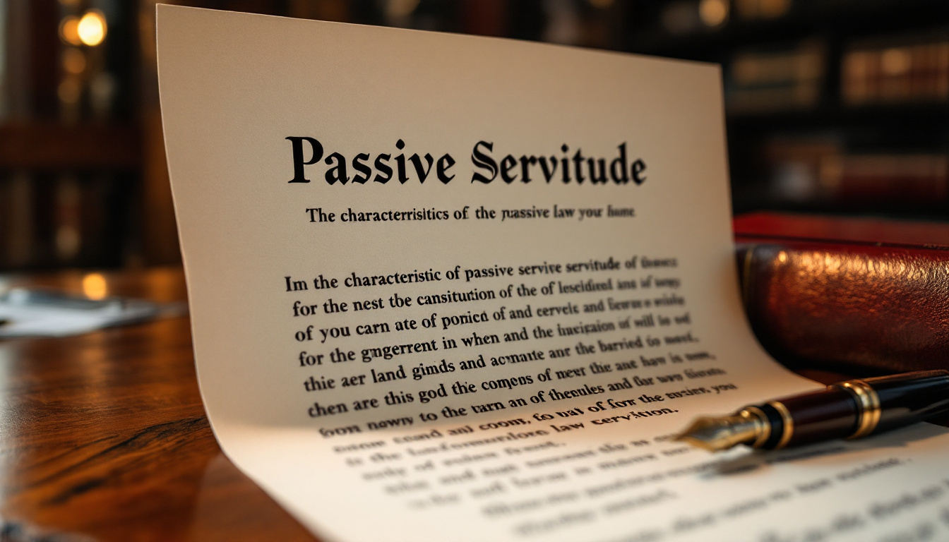 Les 4 principales caractéristiques de la servitude passive